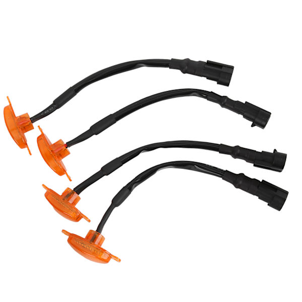 4 stk. frontlykter til bilgrill med 12-LED ravlys 12V erstatning for Ford Raptor