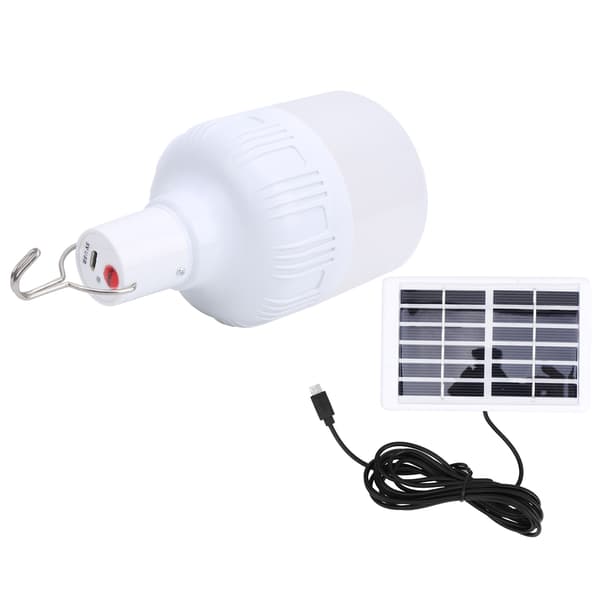 50W Utendørs LED Solcelleanlegg Lys Bærbar Ladelampe Camping Nødlys