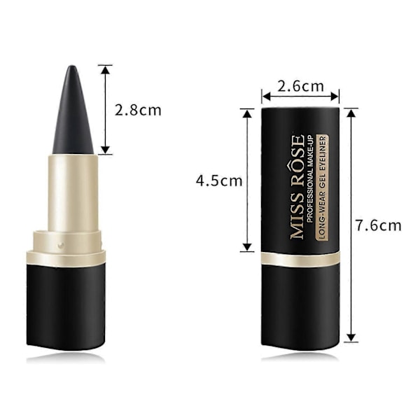 3.6g Matt Eyeliner Vattentät Långvarig Kosmetisk Precisions Eyeliner Gel för Skönhet