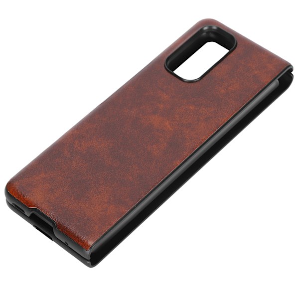 Business Style Pattern Läder Smartphone Fodral för Xiaomi MIX FOLD Fodral för TelefonskyddBrun