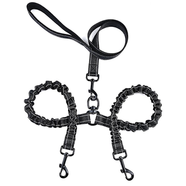 Dobbel Kobbel For 2 Hunder Triomphe, Hundekobbel, Reflekterende, Dressur og Trening, 360 Uten Floker