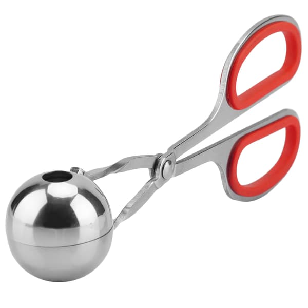 Köttbullar i rostfritt stål, non-stick, risbollar, form, köksredskap (röd)