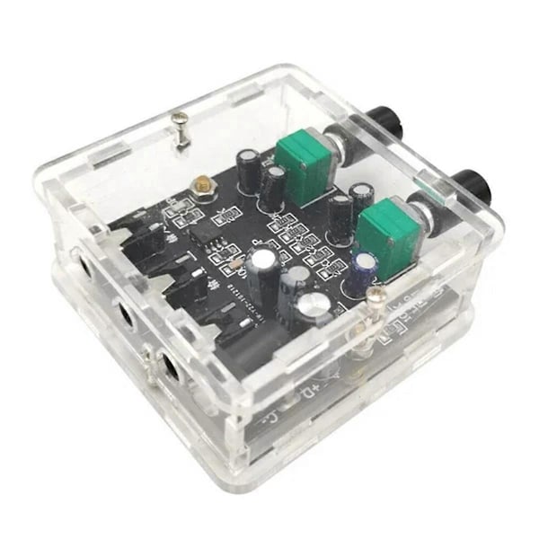 2-vejs 2-kanals 2 i 1 ud Stereo Audio Signal Mixer Mixing Board