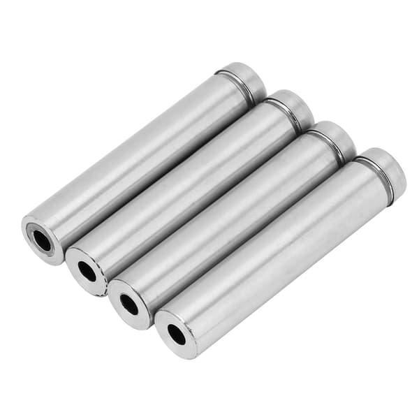4 stk. Rustfrit stål 12*60 / 12*80mm Reklamesøm Hul Glas Afstandsholder (12*80mm)