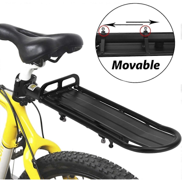 2025 Lämplig Cykelpakethållare Bak 10 kg Kapacitet Infällbar Cykel Lastpakethållare Justerbar Aluminiumlegering Cykelhållare Mountainbike Fäste Cykel