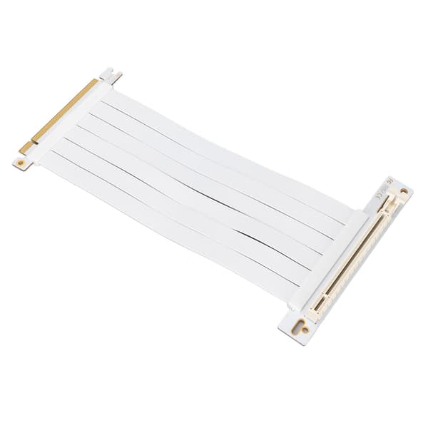 PCIe forlængerkabel 20 cm 128 Gbps højhastigheds PCI Express interfaceadapter til grafikkort lydkort netværkskort hvid