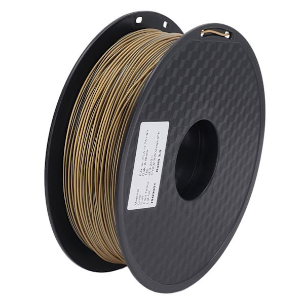 3D-printer filament guld sort dobbelt farve ekstrudering filament PLA silke print forbrugsvarer 30‑45mm/s