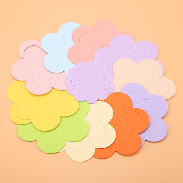 20 STK Blomdesign Färgglat pappersquilling-kit Rosett Blommaquilling-papper (slumpmässig färg)