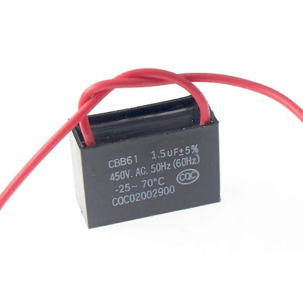 CBB61 Startkondensator 1UF-20UF Motorkondensator för Elmotor 1.5UF