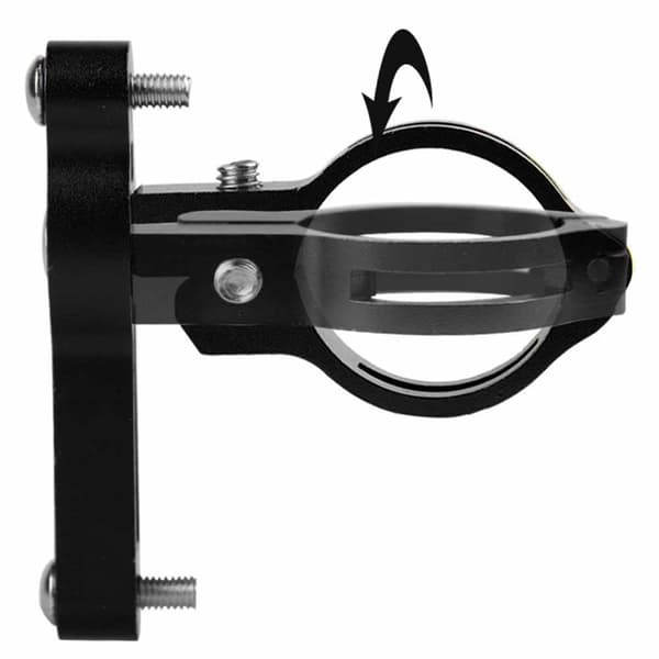 Udendørs Cykel Vandflaskeholder Adapter CNC Aluminiumlegering Kopholder Adapter Base Sort