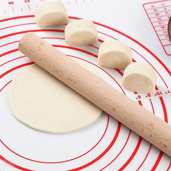 Ekstra Tyk Silikon Bagemåtte med Mål - Non-Stick Bagemåtte til Fondant, Dejrulning, Ovnforing og Tærtebunde