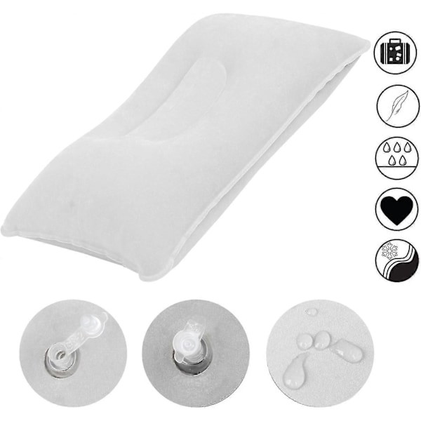 Uppblåsbara Kuddar X2 Multipack med Uppblåsbara Kuddar Perfekt för Resor/Camping/Utomhus/Fiske - Blås Upp Kudde - Twin Pack Zekai