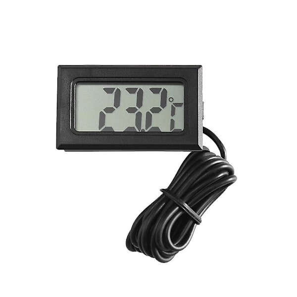 Digital LCD Akvarium Termometer med Sonden for Reptiler, Kjøretøy og Fiskekummer Fahrenheit