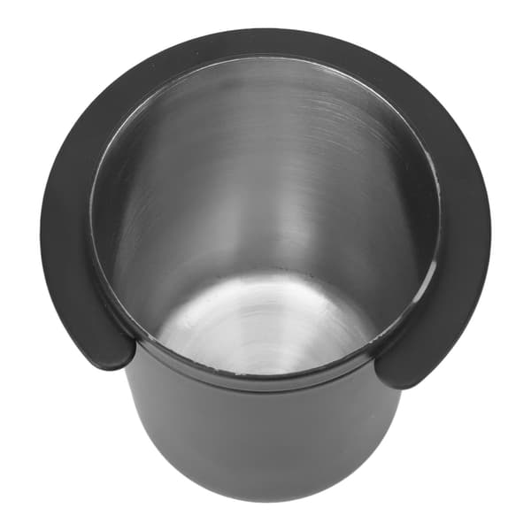 Kaffedoseringskopp i rustfritt stål Universal svart pulverfeste for kaffemaskin 51 mm