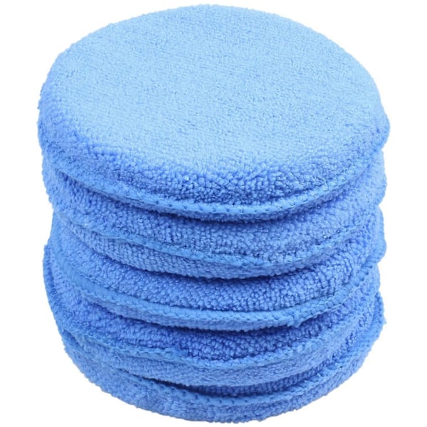 10 x Bilvoks Polering Mikrofiber Skum Svamp