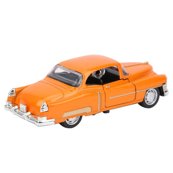 1:36 Barn Legering Simulering Bilmodell Klassiskt Ljud Ljus Barn PullBack Billeksak Present (Orange)