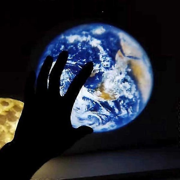 Halloween Projektionslampa Stjärnprojektor Jord Måne Planet Projektor Bakgrund Atmosfär Led Nattlampa För Barn Sovrum Väggdekor -CHNSZ