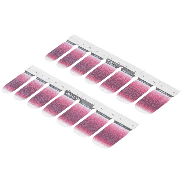 Gradient Nail Art Transfer Sticker Självhäftande nagellacksremsor Full Wraps Dekaler(38)