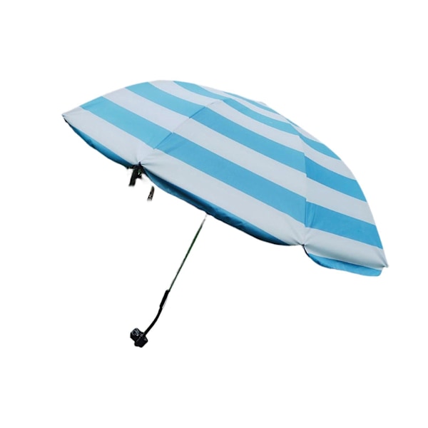 Foldbar strandparasol justerbar klemme til stol camping klapvogne