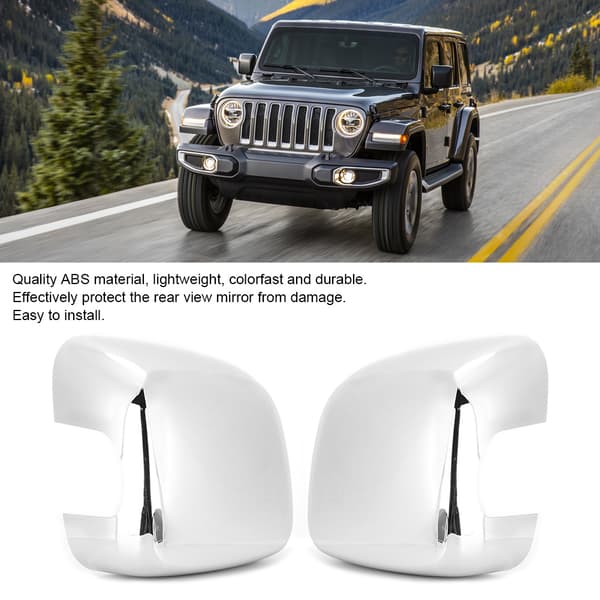 Bil Dør Side Bakspeil Skallhetter Passer til Jeep Wrangler JL 04-06