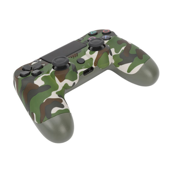 Game Controller Dual Vibration Følsom Trådløs Controller Gamepad til PS4 Slim Pro til PS5 Camouflage Grøn