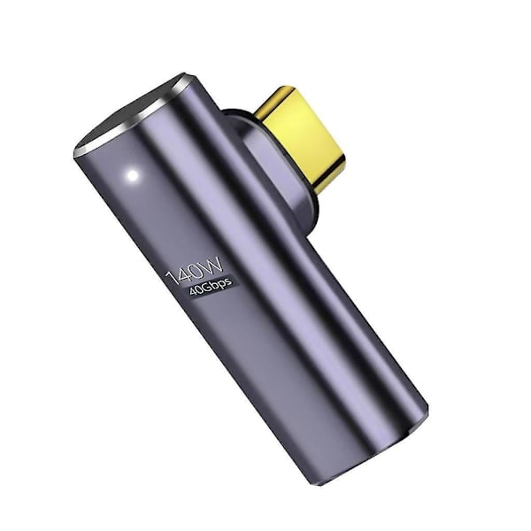 Magnetisk USB C-adapter för Thunderbolt 3 USB 3.1 - 40 Gbps, 24-stifts Type-C-kontakt vinklad