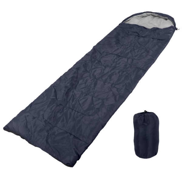 Voksen utendørs konvolutt sovepose med hette Vanntett for camping fotturer Backpacking Cyan