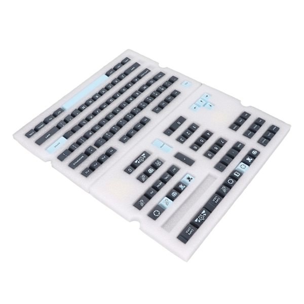 Mekanisk tangentbords-tangentuppsättning 128 tangenter PBT-tangentuppsättning Kontrasterande färger Stil för DIY-ersättning Tangentbordstillbehör Kometer
