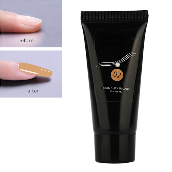 30 ml nopea kynsienpidennyst geeli paperiton manikyyri UV-geeli lisävaruste 02