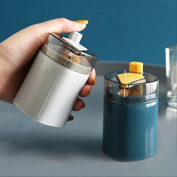 Tryck Toothpick Hållare Portabel Tandpetare Hållare Tryck för att Hoppa Ut Tandpetare Hållare Tandpetare Dispenser
