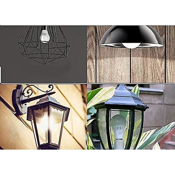 LED pærer E27 PIR Infrarød Bevægelsessensor Varm Hvid Auto tænd/sluk til Trapper Garage Gang 6500K (5W)