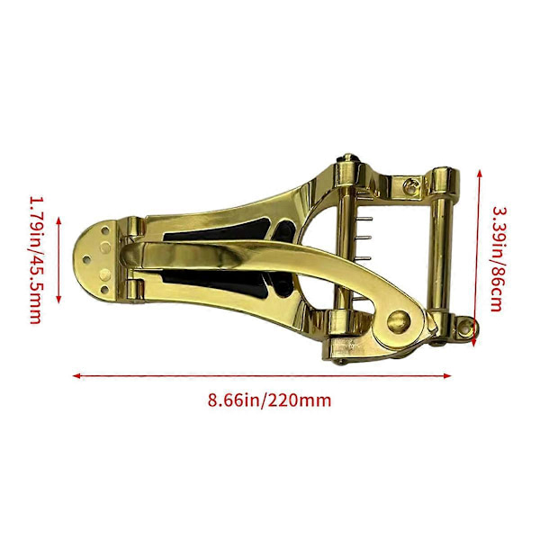 Guld LP Vibrato Stränghållare Tremolo Stall för Elgitarr