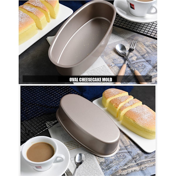Oval Form Non-stick Bageplade Brødform Ostekageform Kageform Køkken Bageværktøj