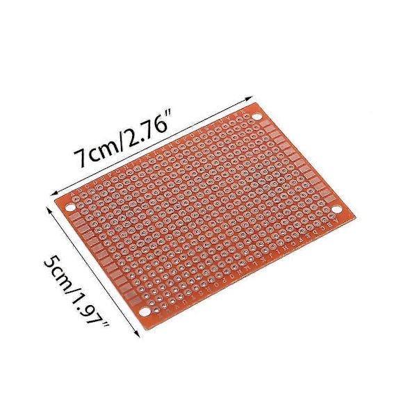 1 st Prototyp Papper PCB Universell Experimentkort För Matrix Kretskort 5x7cm