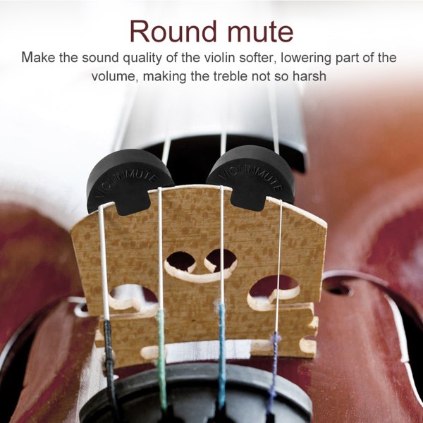 Volymkontroll Mute Ljuddämpare Gripbräda Five Claw Round Mute Violin Tillbehör Set Kit