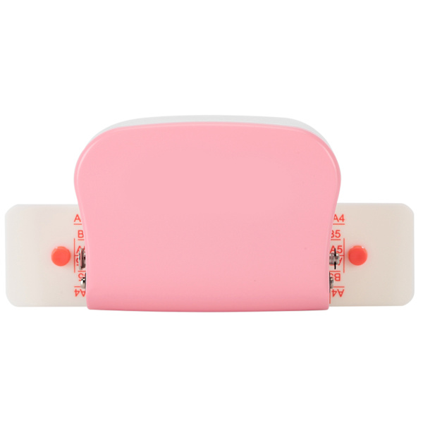 99H9 hulmaskine 26 hul 30 hul 20 hul papir A4 B5 A5 løsblade manuel hulmaskine Pink