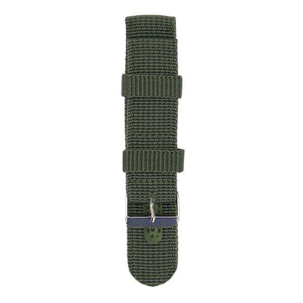 22 mm Canvas watch Canvas Quick Release Watch för män och kvinnor Grön