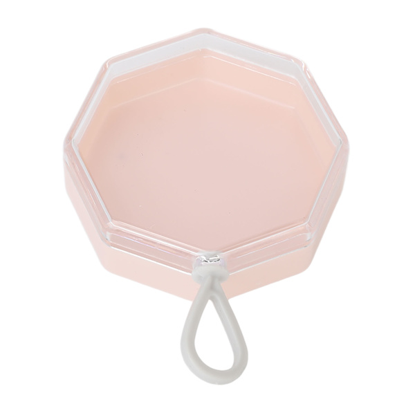 5 Stk Powder Puff Opbevaringsboks Etui Bærbar Organizer Container Transparent plastik