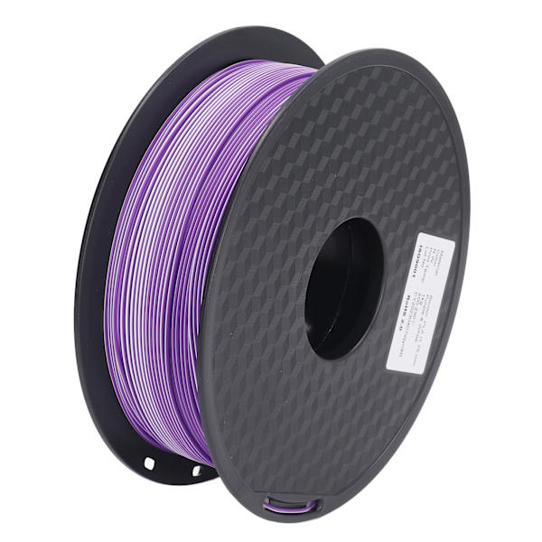 3D-printer PLA-filament dobbelt farve lilla hvid pæn ledningsføring jævn udskrivning silkeblødt udseende printerfilament