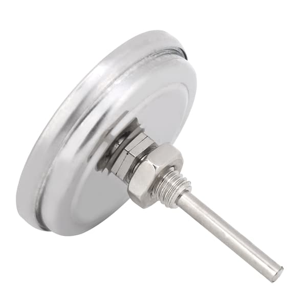 100~700℉ Grilltermometer i rustfritt stål, analog urskive, dobbel skala