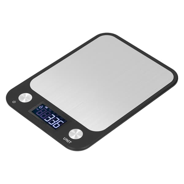 Madskål i rustfrit stål Mini digitalt display Elektronisk vejeværktøj 10000g bæreevne