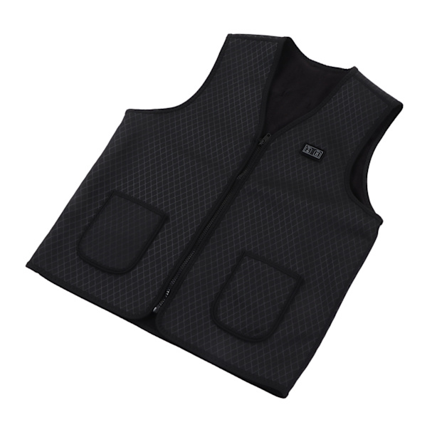 Oppvarmet vest for kvinner og menn, rask oppvarming, 3 nivåer justering, 9 oppvarmingssoner, vaskbar elektrisk oppvarmet vest for utendørs XXXL