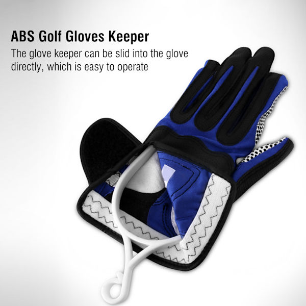 2 stk Multipurpose plastik golfhandsker Keeper Support båre tilbehør (hvid lyserød)