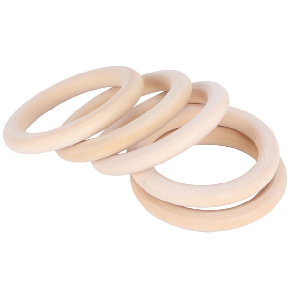 20 stk Tre Baby Naturlige Teething Rings DIY smykker Sirkel Anheng Håndverk Tilbehør 70 mm