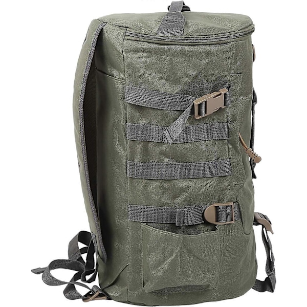Fiskestangtaske med stor kapacitet, fisketaske, komfortabel, ridsefast, til fiskeudstyr (ArmyGreen)