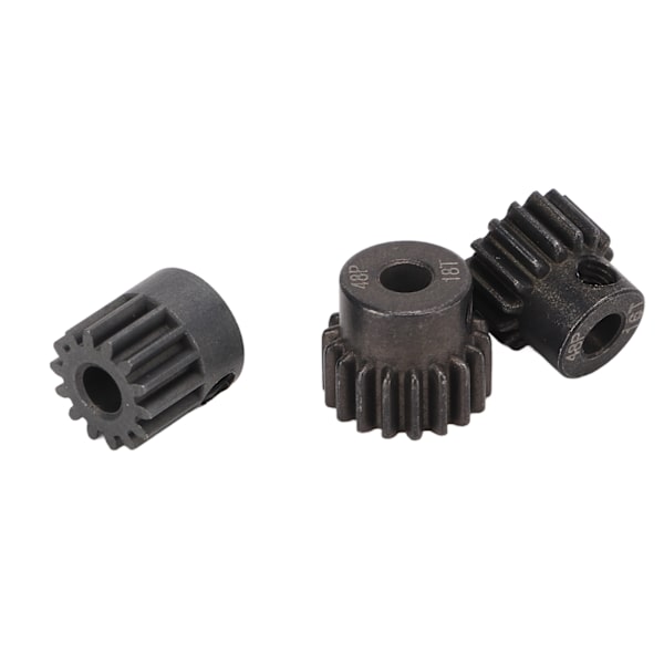 3 Stk RC Motor Pinion Gear 48P 14T 16T 18T Rustfast Pulver Metallurgi 48P Pinion Gear Sæt til 1/10 RC 3.175mm Motor