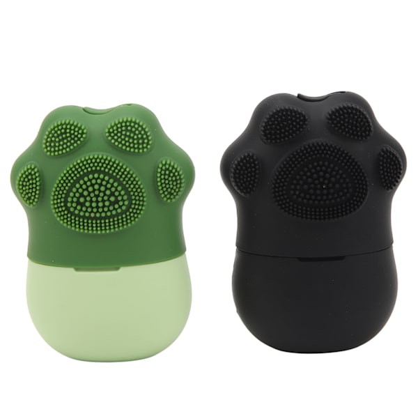 2PCS Ice Cube Roller Massager Kattkloform Återanvändbar Massage Silikonisform