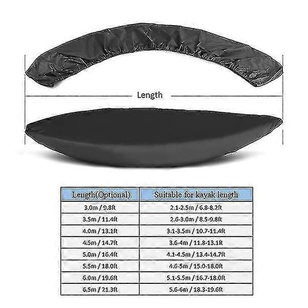 Kayak Cover Canoe Storage Dust Cover Waterproof & UV Protection, 8 Sizes 4m