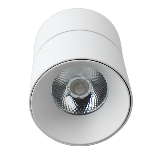 Overflatemontert antirefleks LED-taklys 110 til 240V Sammenleggbar roterende spotlight for stue Hvit