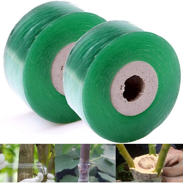 Ymptejp - 4 rullar, 100 m x 3 cm - Trädympning Stretchtejp för växtreparation, knoppar och växter